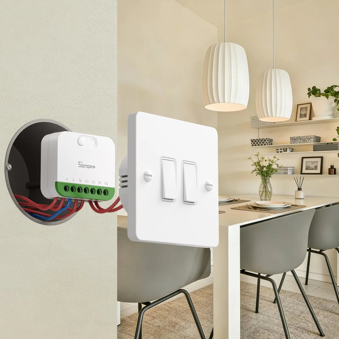 SONOFF MINI DUO 2-Gang Matter Over WiFi Smart Switch