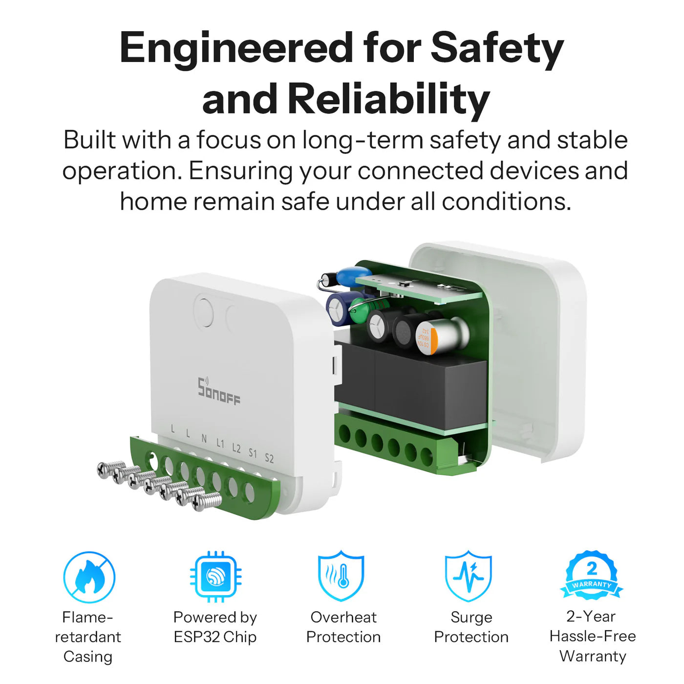 SONOFF MINI DUO 2-Gang Matter Over WiFi Smart Switch
