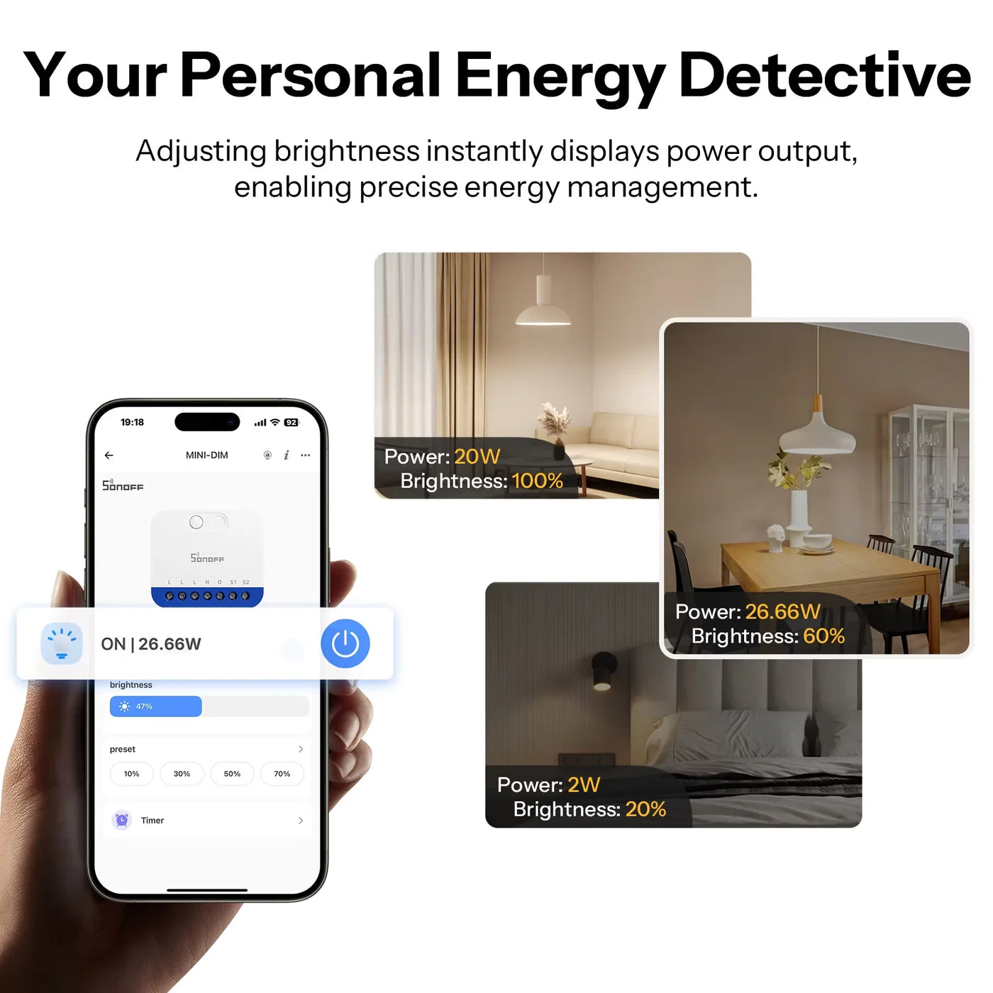 SONOFF MINI Extreme Matter Over WiFi Dimmer Switch