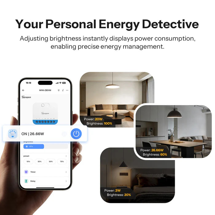 SONOFF MINI Extreme Zigbee Dimmer Switch  MINI-ZBDIM