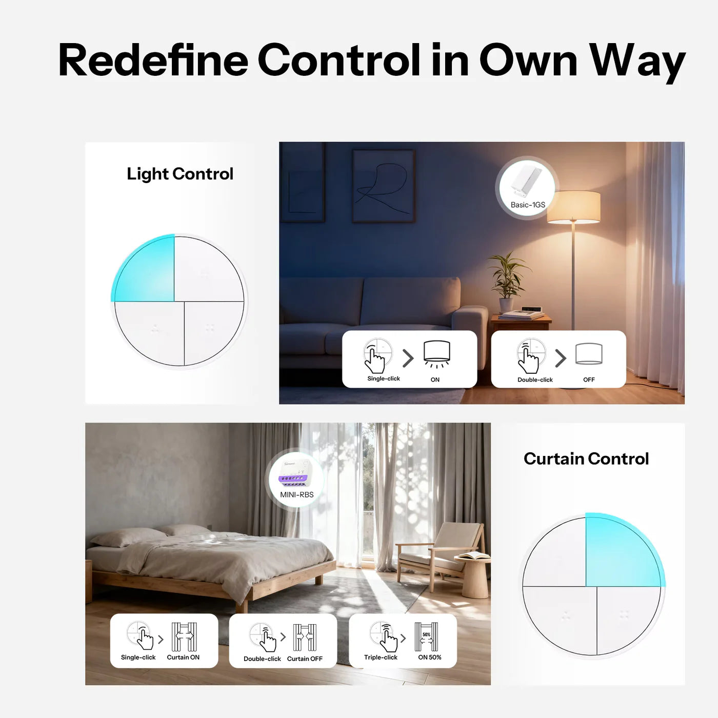 SONOFF Orb 4-In-1 Zigbee Smart Scene Button