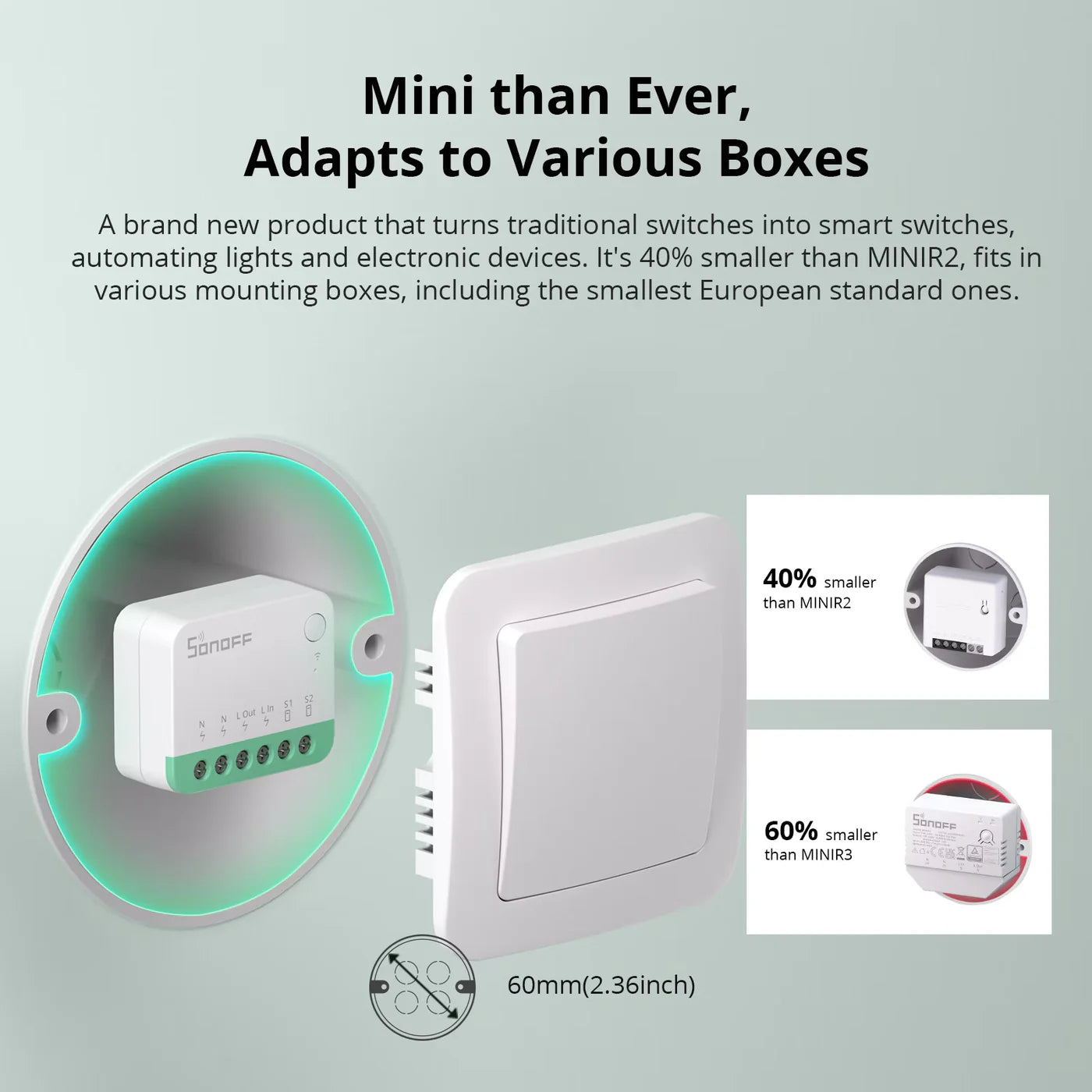 SONOFF MINI Extreme Wi-Fi Smart Switch (Matter-enabled)