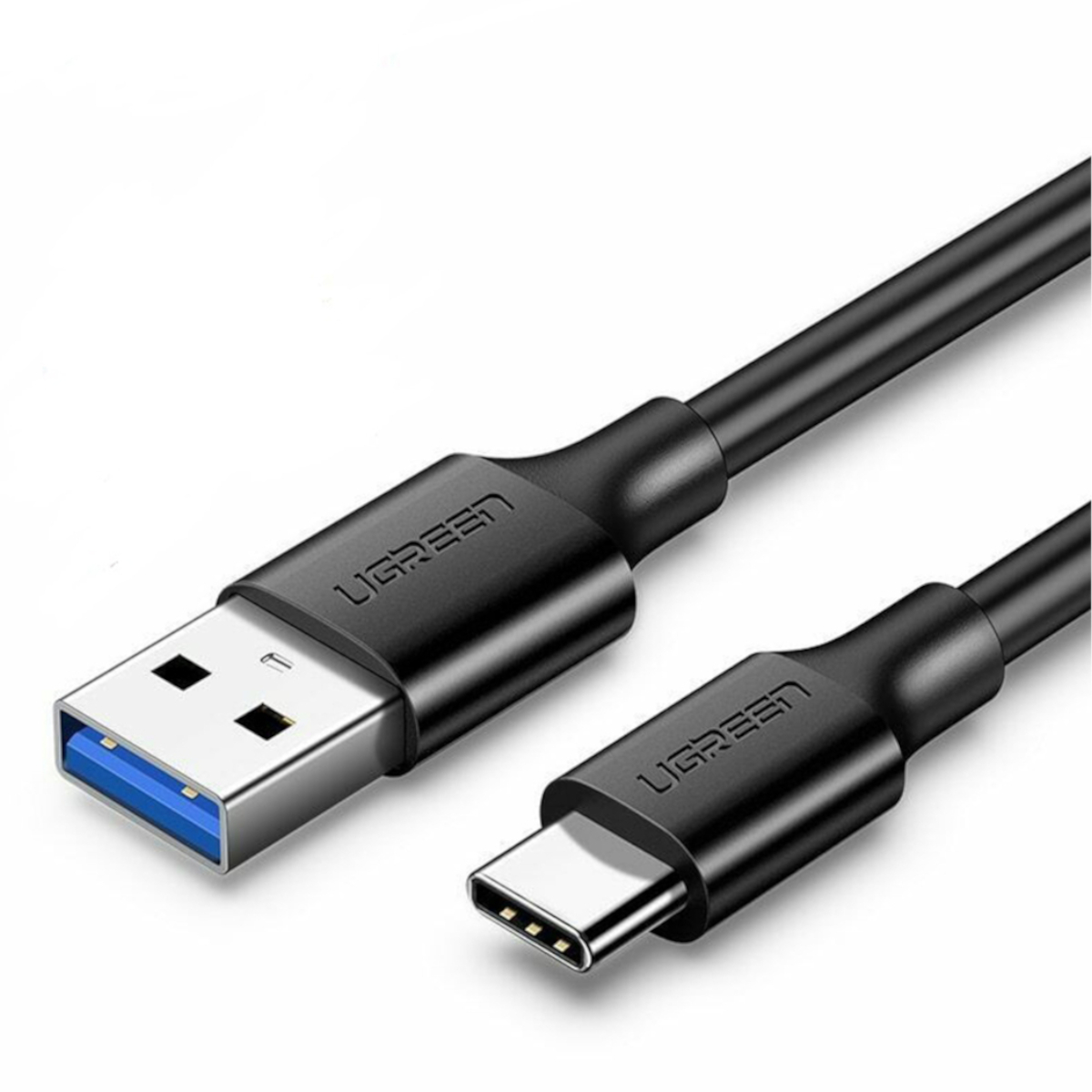 6957303828821_US184-20882 UGREEN Type-C to USB 3.0 Cable 1m – Fast Charging 3A, 5Gbps Sync – Black - Image 1