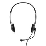 Port Stereo Headset with Mic with 1.2m Cable|1 x 3.5mm|Volume Controller - Black - Image 2