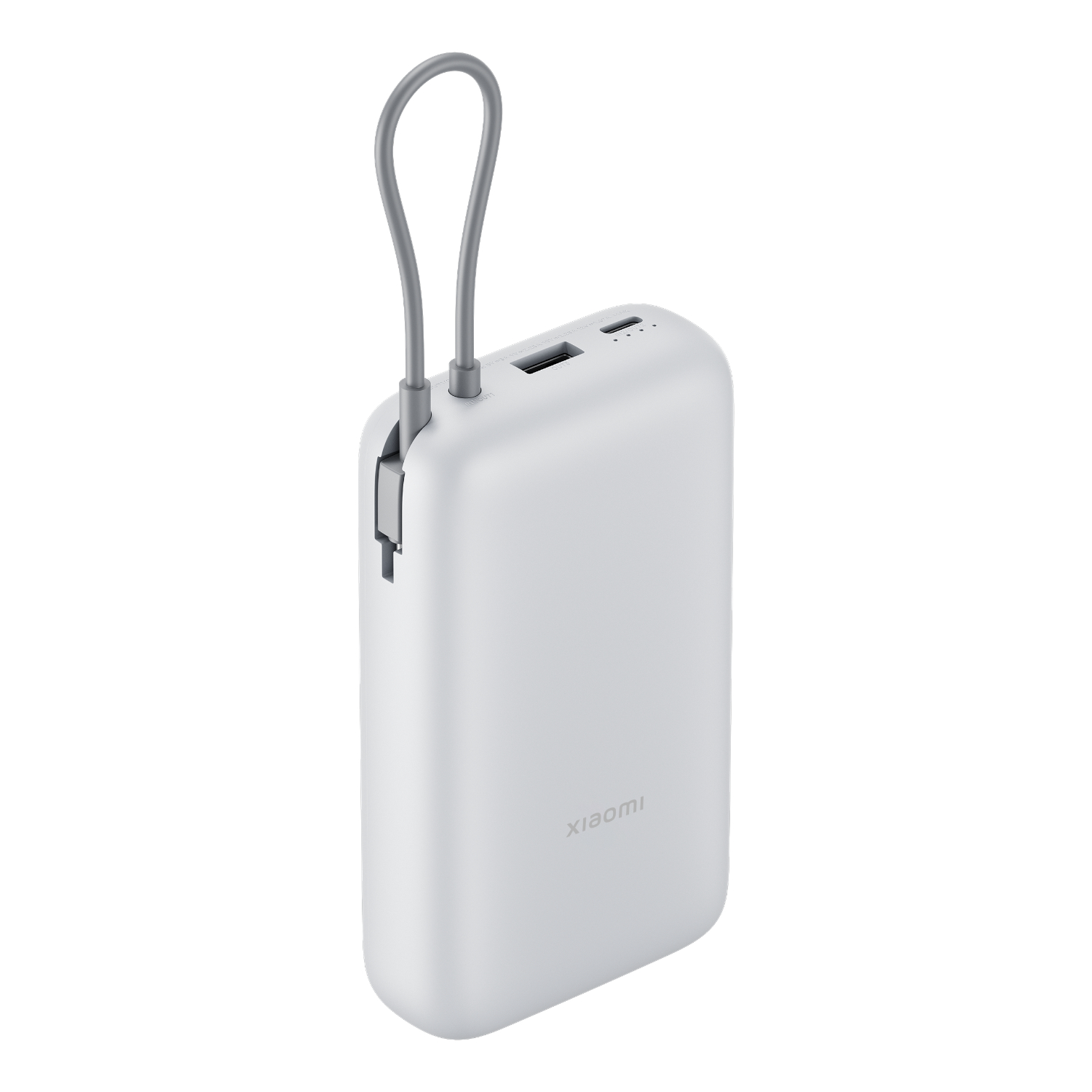 BHR9738GL_Xiaomi-Power-Bank-20000-Integrated-Cable-Light-Grey_wr_01 Xiaomi Power Bank 20000mAh (Integrated Cable) - Light Grey - Image 1