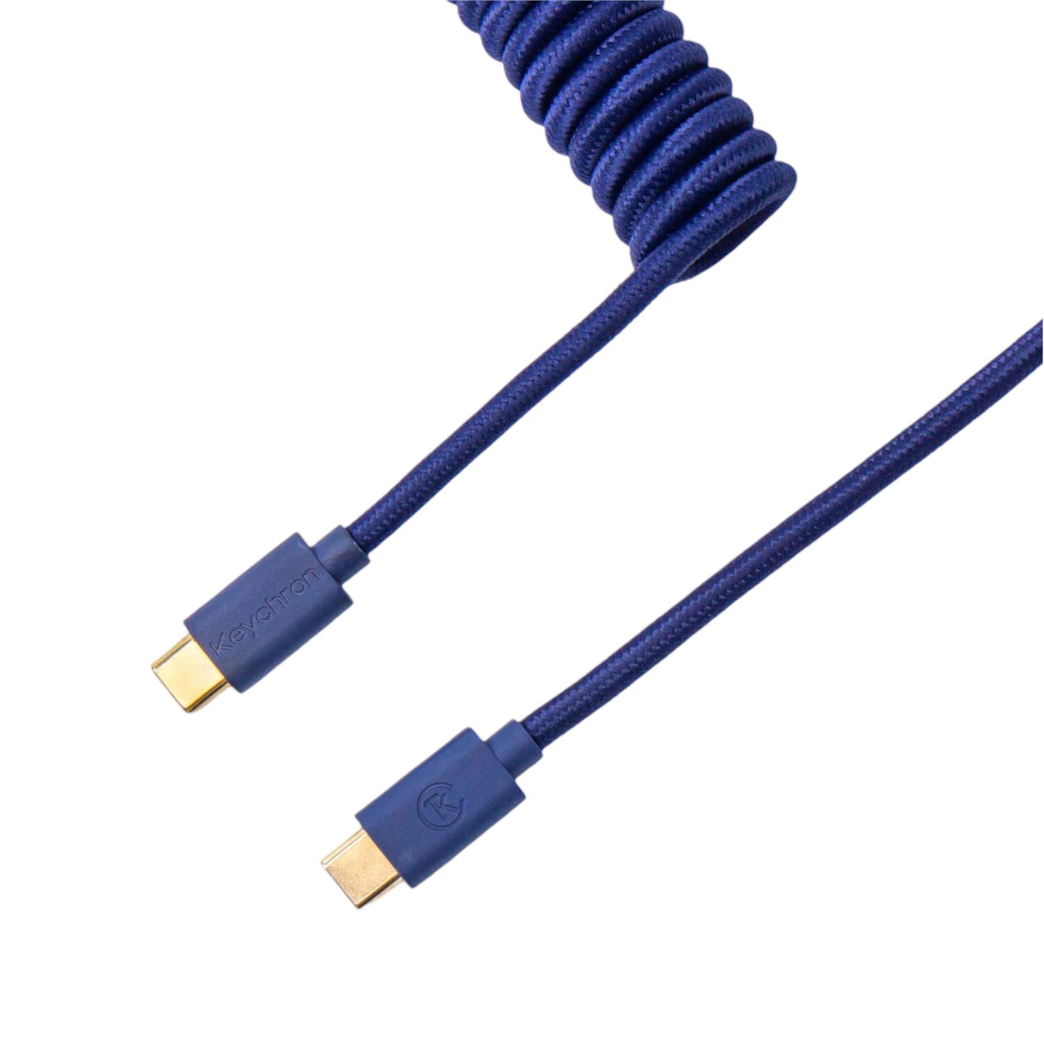 CAB-L-wr-01 Keychron Coiled Aviator Blue Cable - Image 1