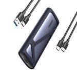 UGREEN CM400-90264 M.2 NVME/SATA SSD Enclosure (10Gbps) - Silver - Image 3