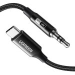 UGREEN USB Type-C to 3.5mm AUX Audio Cable 2M - Black - Image 3