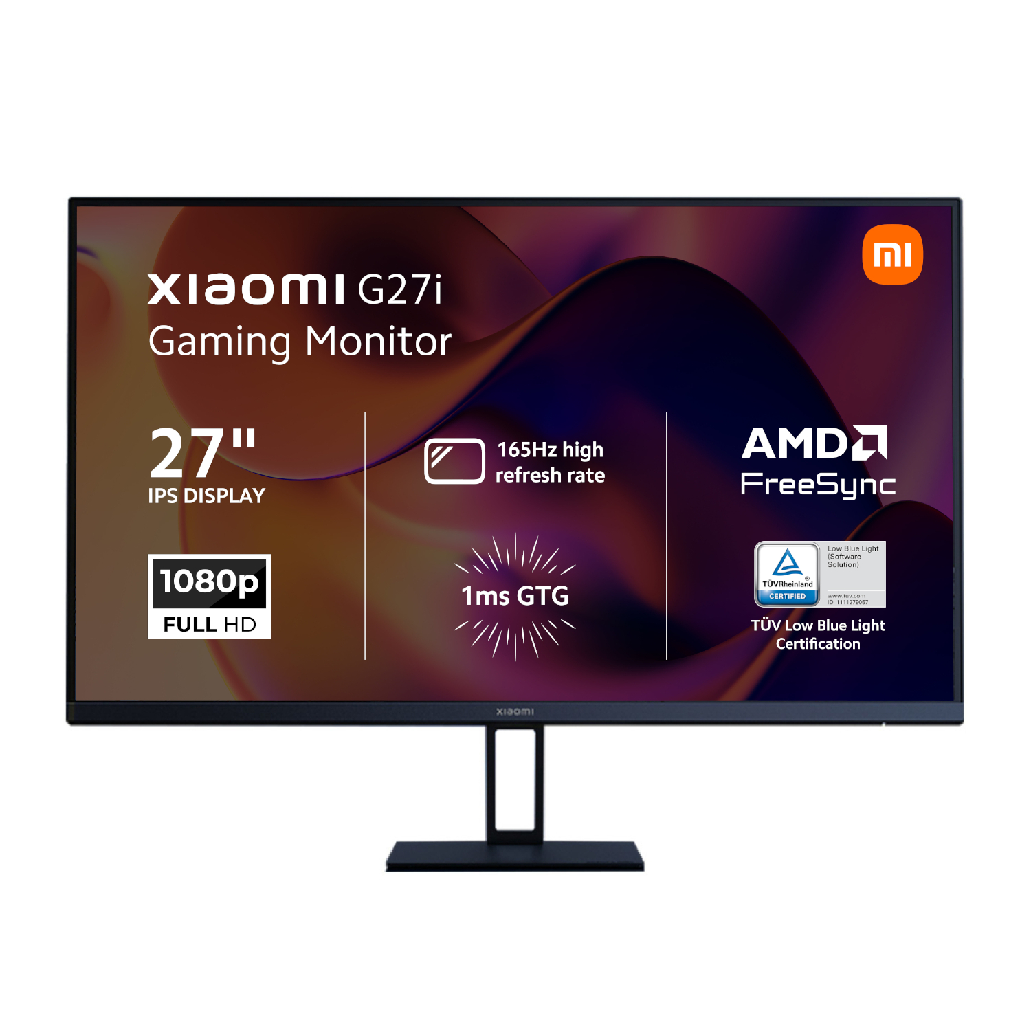 ELA5375EU_Xiaomi-G27i_27-inch_full_hd_gaming_monitor_wr_01a Xiaomi G27i 27" Full HD 1080p IPS Gaming Monitor (165Hz, 1ms, 16:9, HDMI/DP, and AMD FreeSync Premium) - Image 1