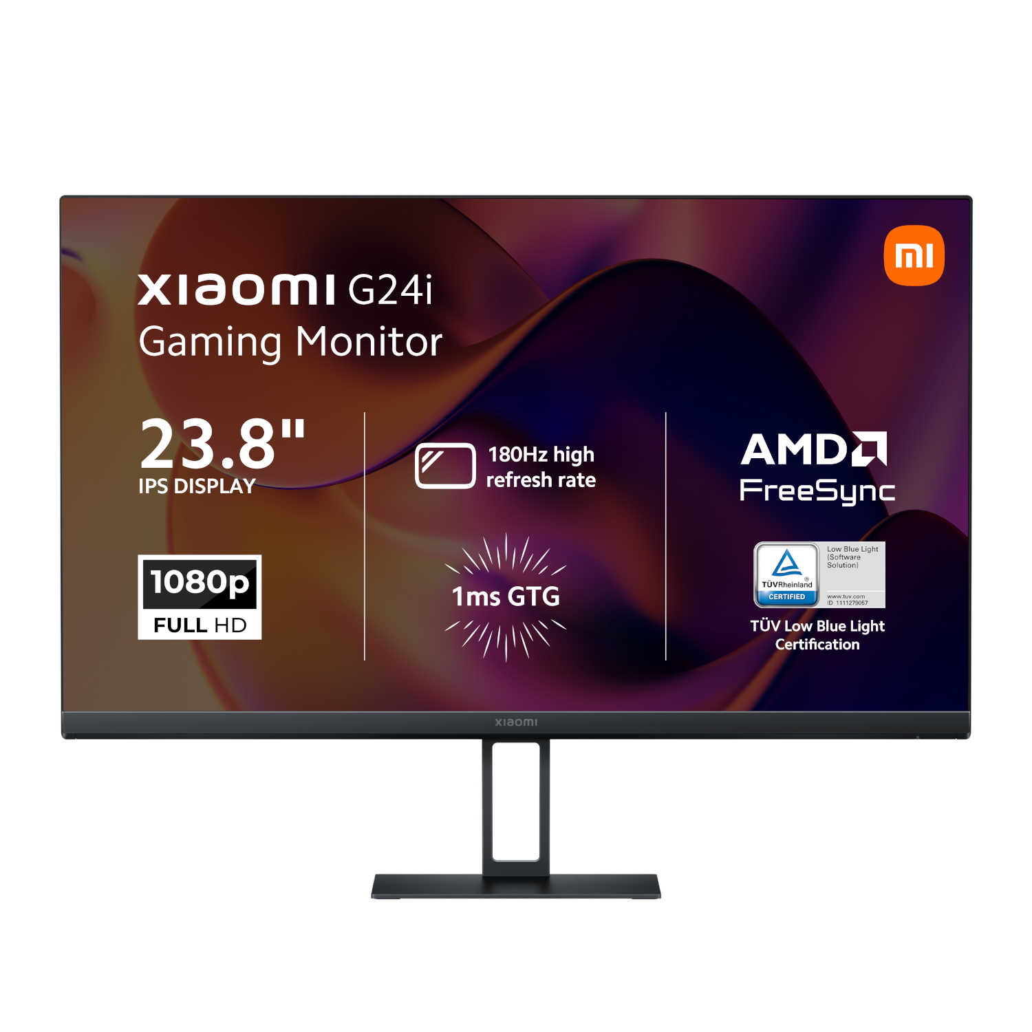 ELA5625EU_Xiaomi-G24i_24-inch_full_hd_gaming_monitor_wr_01b Xiaomi G24i 24" Full HD 1080p IPS Gaming Monitor (180Hz, 1ms, 16:9, HDMI/DP, and AMD FreeSync) - Image 1