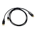 Gizzu 4K HDMI to DP Cable (1.8m) - Black - Image 2
