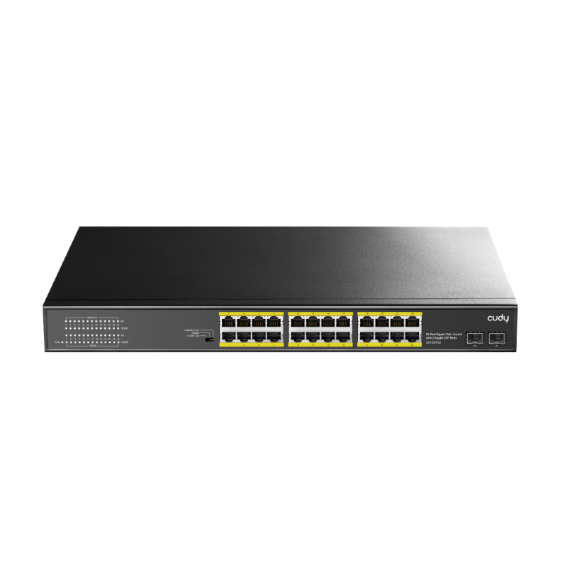 GS1028PS2_wr_01 Cudy 24-Port Gigabit PoE+ Unmanaged Switch - Image 1