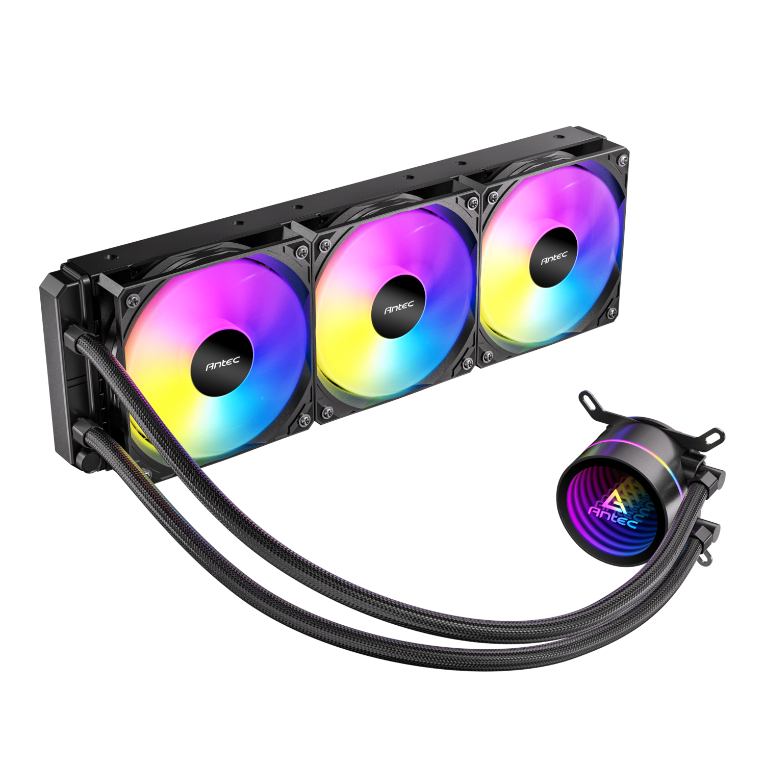 LUNA-360-ARGB_Antec-Luna-360-ARGB-CPU-Liquid-Cooler-Black_wr_01a Antec Luna 360 ARGB CPU Liquid Cooler - Black - Image 1