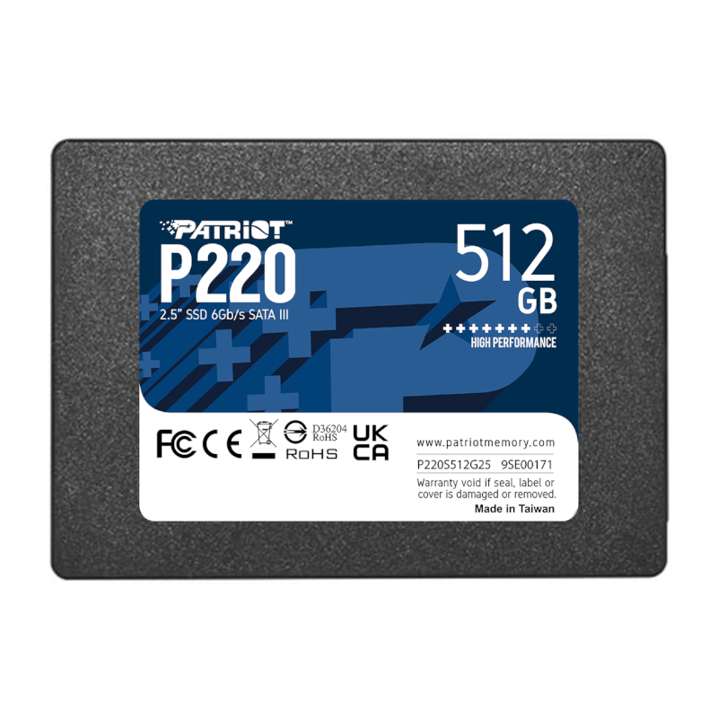 P220S512G25_wr_01 Patriot P220 512GB 2.5" SSD - Image 1