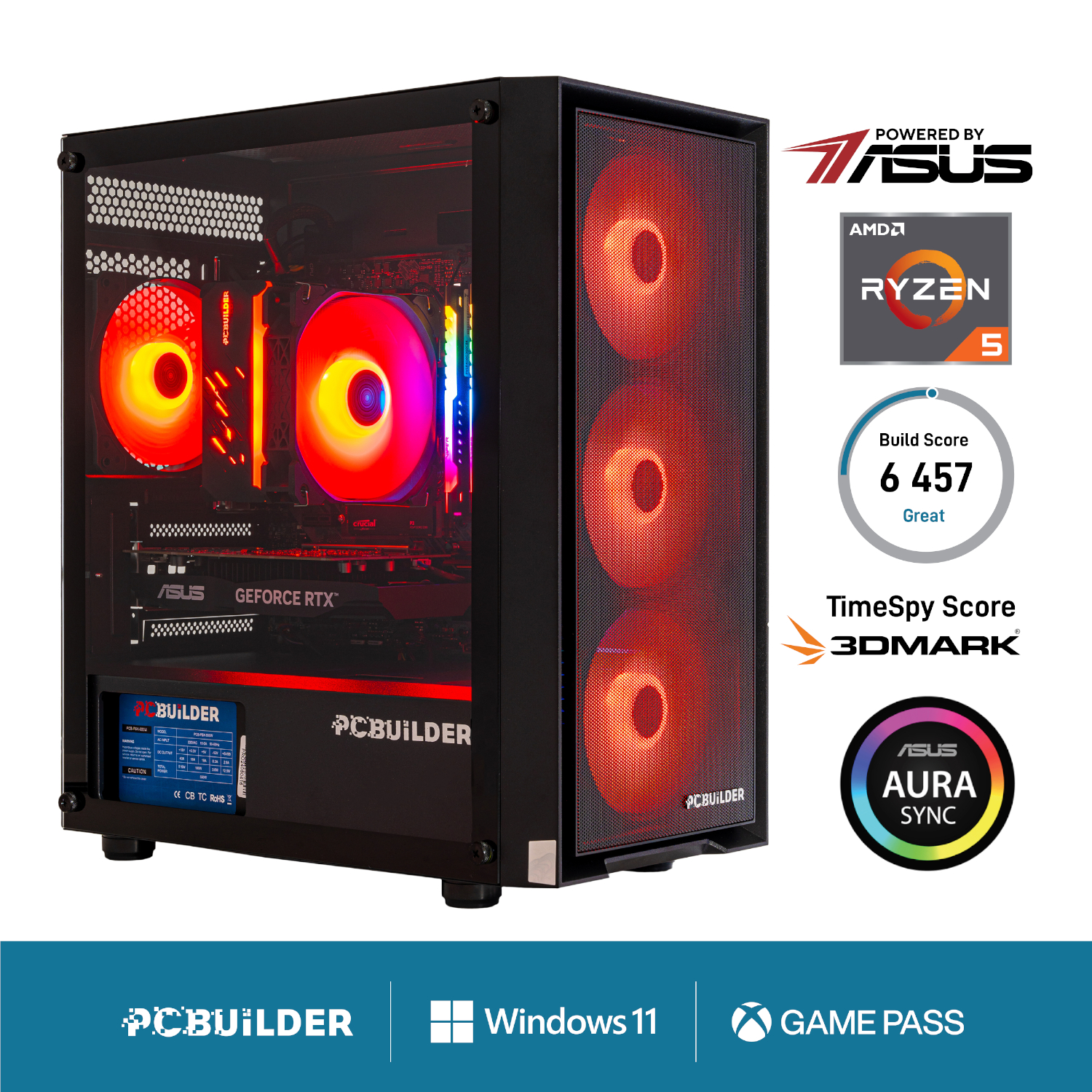 PCB_SENTINEL_01_wr_01e PCBuilder Ryzen 5 5600XT SENTINEL Windows 11 Gaming PC - Image 1