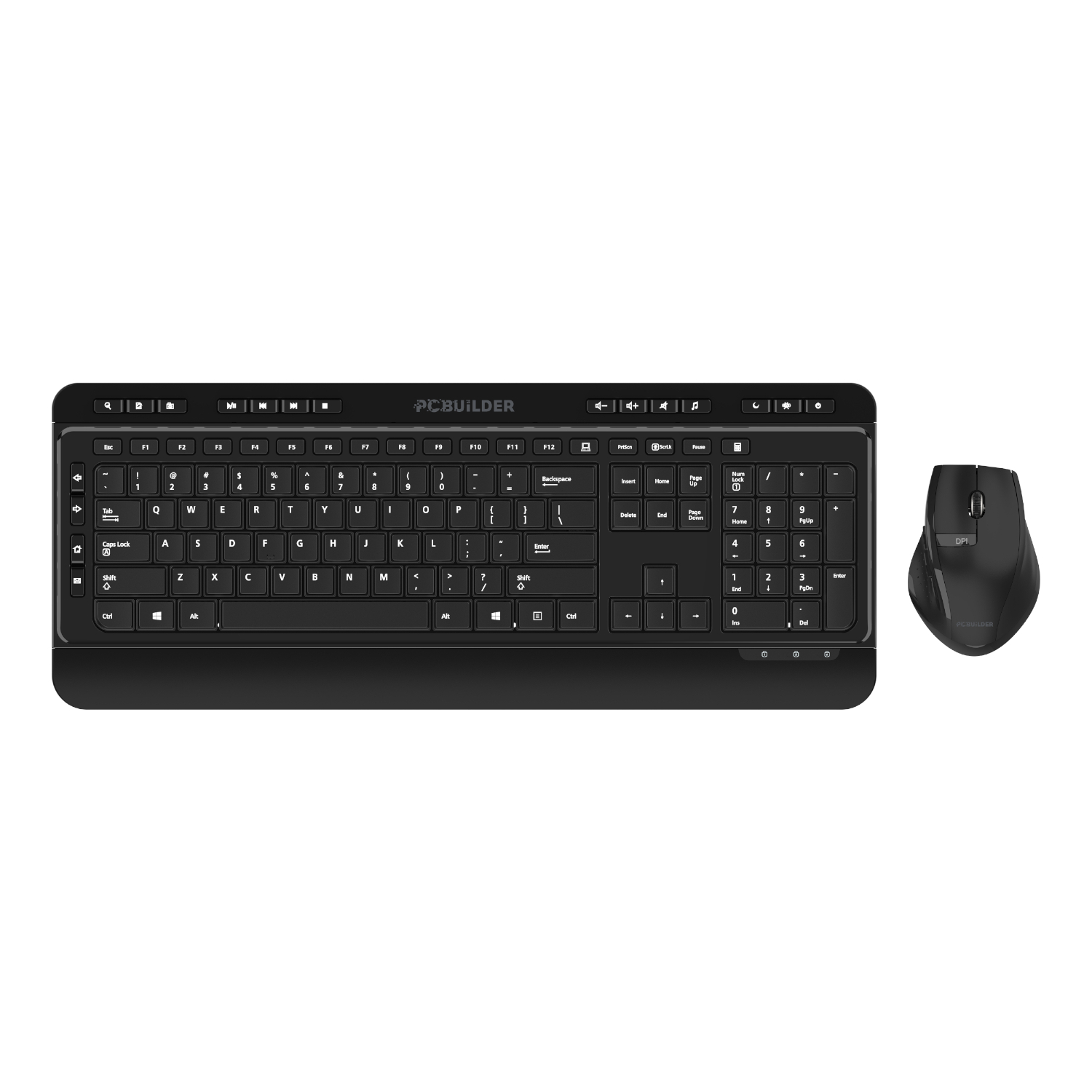 PCBuilder_PCB-KBC-ALPHA-US_wr_01a PCBuilder ALPHA Silent Wireless Keyboard and Mouse Combo - Image 1