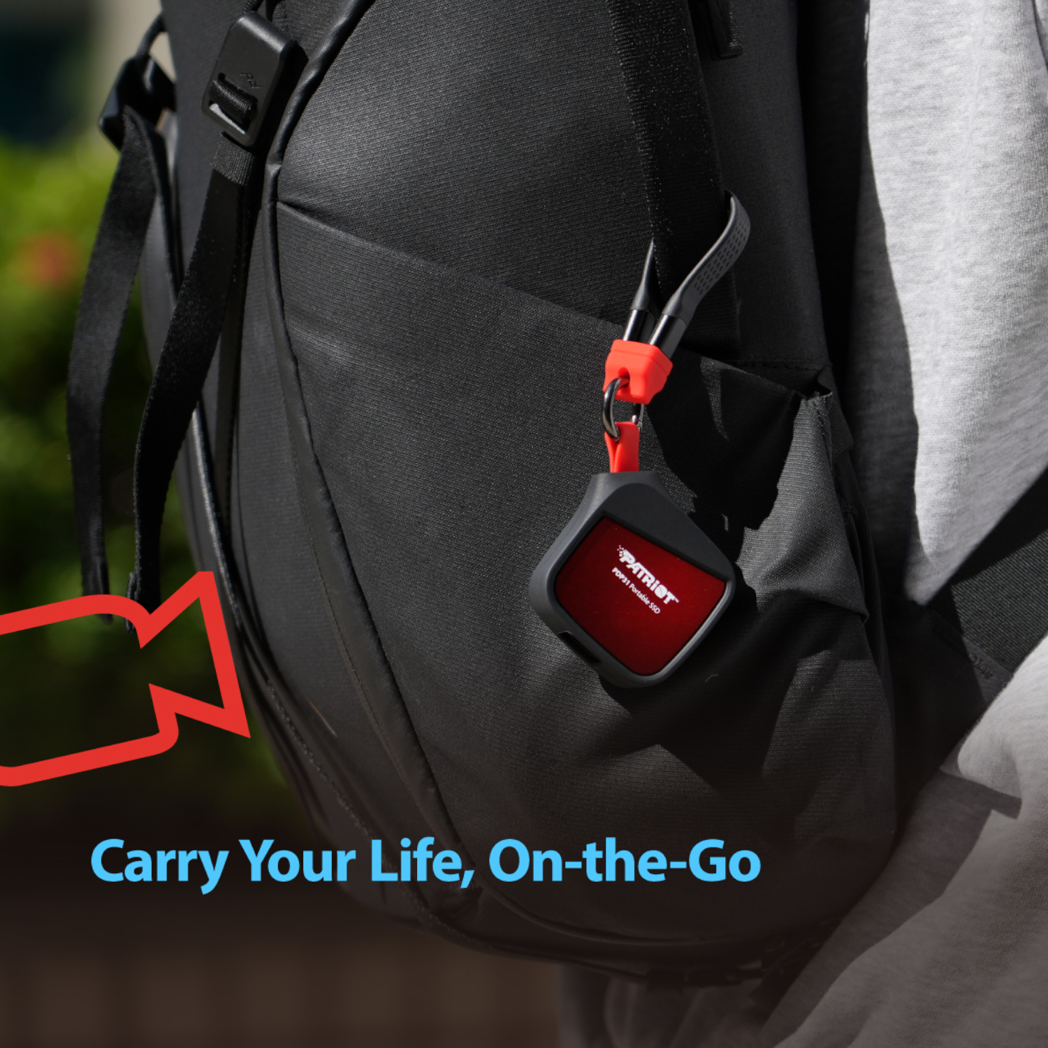 Patriot PDP31 500GB Type-C Portable SSD - Red / Black - Image 6