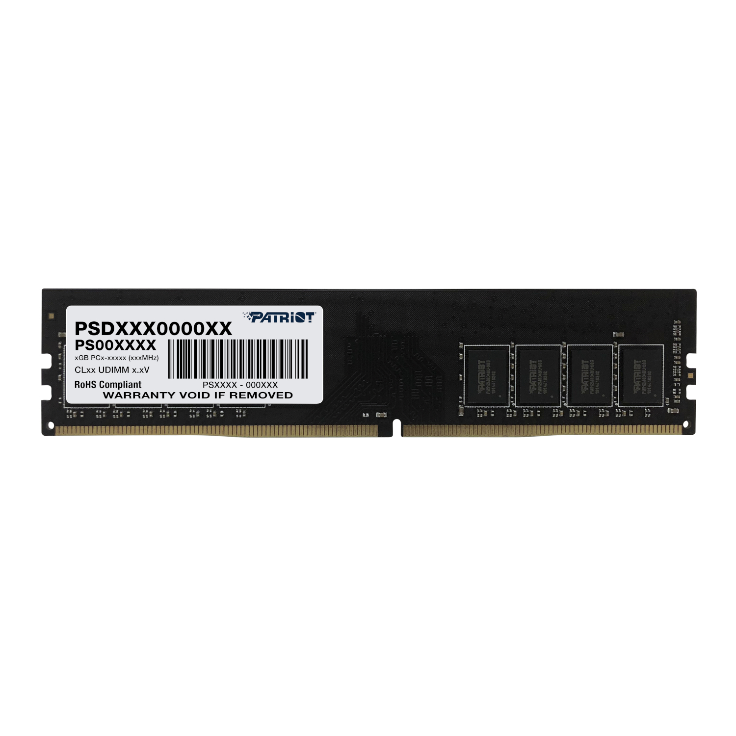 PSD416G32002_Patriot-Signature-Line-DDR4-16GB-3200MHz-Single-Rank-UDIMM-Black_wr_01 Patriot Signature Line 16GB DDR4 3200MHz Desktop Memory - Image 1