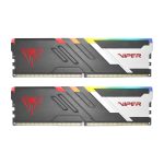 Patriot Viper Venom 64GB Kit (2x32GB) 6000MHz DDR5 Desktop Gaming Memory RGB