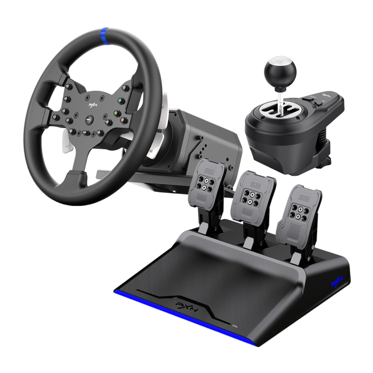 PXN_PXN-V99_wr_01a PXN V99 Force Feedback Steering Wheel - Image 1