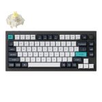 Keychron Q1 Max QMK/VIA RGB Wireless Custom Mechanical Keyboard (Gateron BANANA Switches) - Black