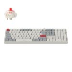 Keychron Q6 Max QMK/VIA Wireless Custom Mechanical Keyboard OSA Gateron Red Jupiter Switches - Shell White
