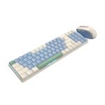 Redragon BS8772 Wireless Keyboard and Mouse Combo - Cream/Blue - Image 2