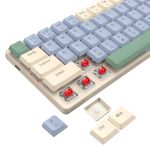 Redragon BS8772 Wireless Keyboard and Mouse Combo - Cream/Blue - Image 6