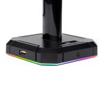 Redragon HA300 Scepter Pro RGB Headset Stand with USB Hub (4 x USB 2.0, RGB Lighting) - Image 4