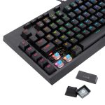 Redragon K588 RGB Pro BROADSWORD TKL Mechanical Wired Gaming Keyboard - Black - Image 6