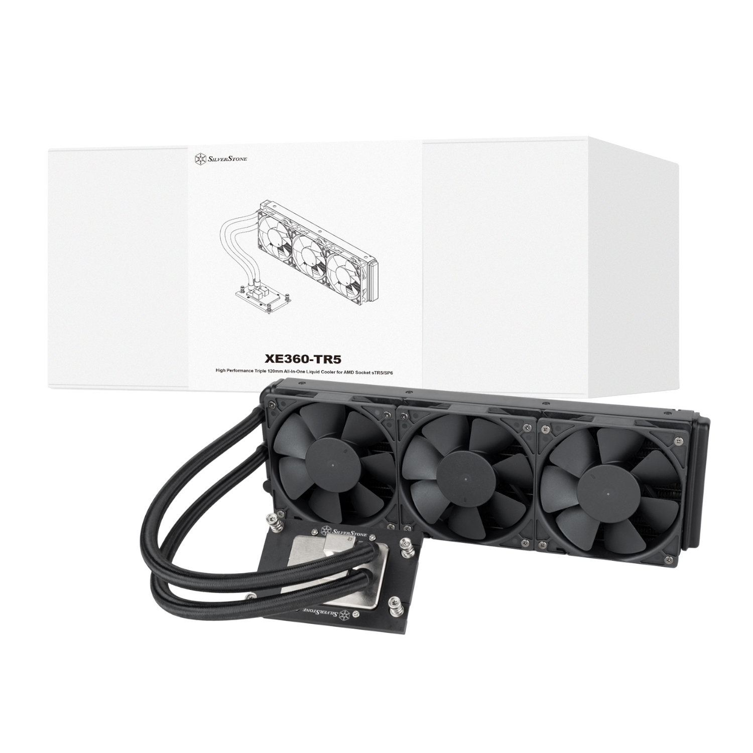 SST-XE360-TR5_Silverstone-XE360-TR5-High-Performance-360mm-AIO-Liquid-CPU-Cooler_wr_01a Silverstone XE360-TR5 High Performance 360mm AIO Liquid CPU Cooler - Image 1