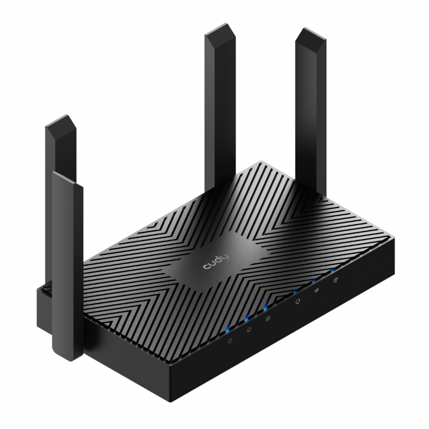 WR3000E_CUDY-AX3000-Gb-Dual-Band-Wi-Fi-6-Mesh-Router-Blk_01 Cudy AX3000 5-Port Gigabit Dual-Band Wi-Fi 6 Mesh Router – Black - Image 1